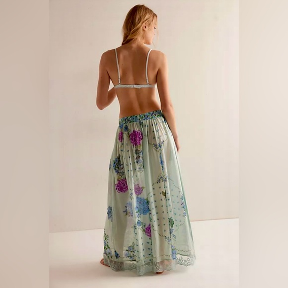 Free People Hey Lover Printed Sleep Pants – Sky Combo | NWT | Small | SOLD OUT - Picture 5 of 14